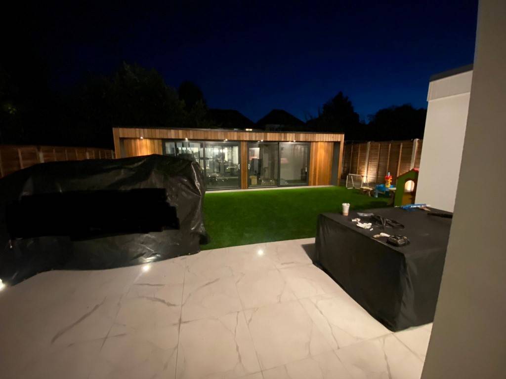 New build garden lighting