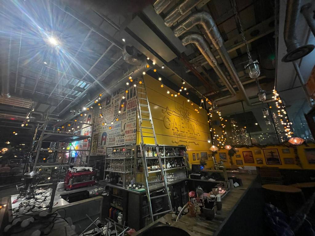 Bar festoon and feature lighting