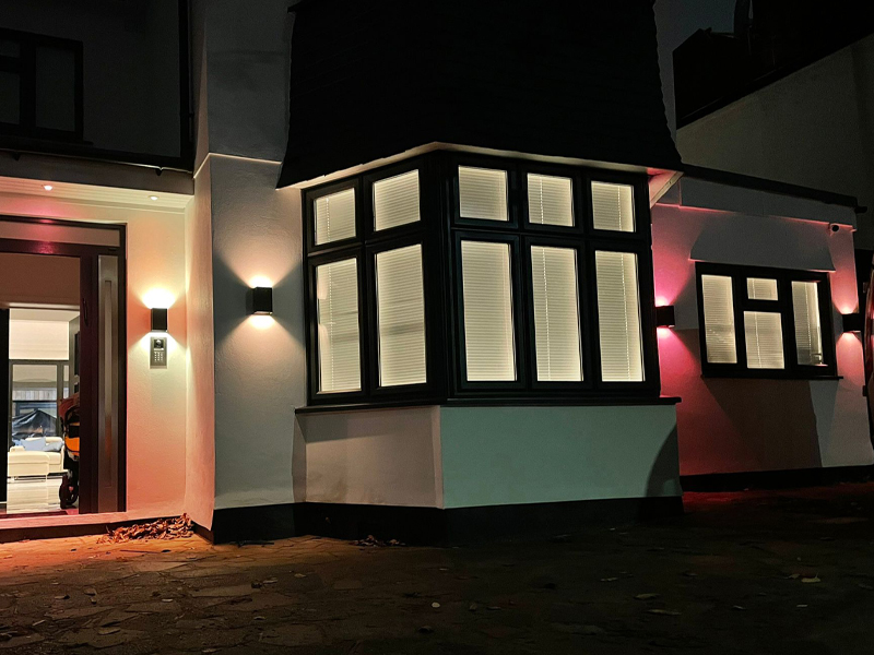 Exterior lighting installation by Ace Electrical Projects